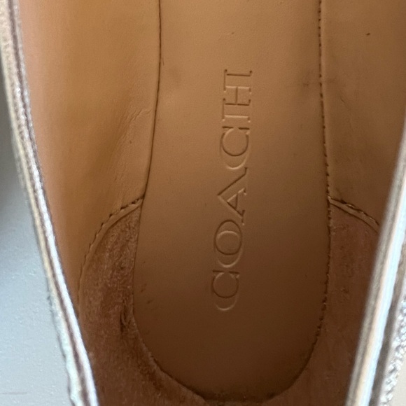 EUC Coach Metallic Silver Benni Ballet Flat, size 8.5B - Picture 3 of 9